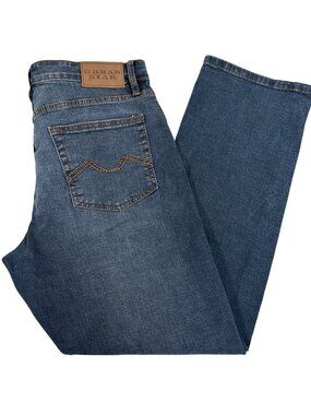 Urban Star Mens 34 Straight Leg Denim Jeans Dark Wash Outdoors Heavy Work